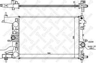 10-26032-SX_радиатор системы охлаждения! Opel Astra J 1.4 16v/1.6 16v 10&gt/