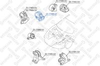 25-17489-sx подушка двигателя правая mitsubishi galant ea3a/ea8a usa 1996-2003