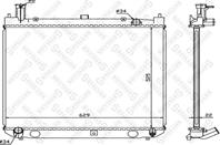 10-26397-SX_радиатор системы охлаждения! МКПП Toyota Hi-Ace 2.52.4D 95-98