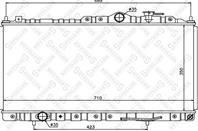 10-26692-sx радиатор системы охлаждения chrysler sebring coupe 2.0i-2.7i 00