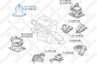25-17184-sx подушка двигателя правая (at) honda accord cl/cn/cm 2002-2008