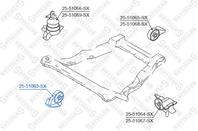 25-51063-sx_подушка двс передняя! hyundai santa fe 00>