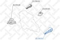 25-17805-SX_подушка ДВС нижняя! Renault Megane/Scenic 1.5DCi 02&gt