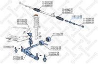 55-01195-sx тяга рулевая правая bmw e30 all 82-94