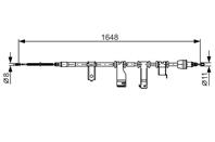 Трос ручного тормоза