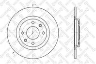 6020-9914-SX_диск тормозной передний! Citroen BX  Peugeot 305/405 1.3-1.9D 87&gt