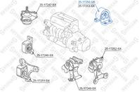 25-17250-sx подушка двигателя задняя honda cr-v rd4/rd5/rd6/rd7/rd9 2001-2006