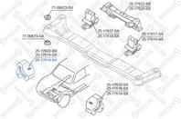 25-17619-sx подушка двигателя передняя mitsubishi pajero iii montero v65w/v75w 2000-2006