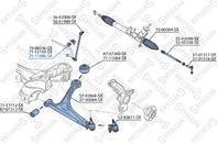 71-11086-sx втулка стабилизатора переднего d23 audi a3  golf/bora 98