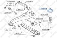 12-17068-sx опора амортизатора заднего mitsubishi lancer cs1a/cs2a/s3a 00