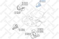 25-17534-sx подушка двигателя задняя mitsubishi lancer/mirage ck 1995-2000