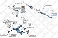 51-00280-sx наконечник рулевой правый vw sharan 95