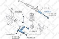 55-00367-sx тяга рулевая без пыл. citroen nemo  peugeot bipper 1.4hdi 08