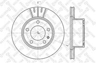 6020-1513V-SX_диск тормозной передний! BMW E28 1.