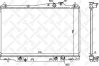 10-26680-SX_радиатор системы охлаждения! АКПП Honda Stream 1.7i 16V 01-05
