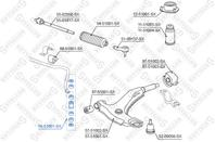 56-51001-SX_тяга стабилизатора переднего! Hyundai Accent/Pony Excel 95-99