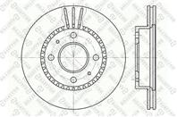 6020-2244v-sx диск тормозной передний nissan almera 1.4 95-00