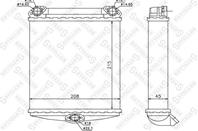 10-35170-sx_радиатор печки! mb w126 2.6-5.6 80-90