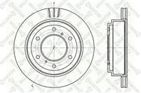 Диск тормозной задний mitsubishi pajero 3.2/3.5 d/pajero sport 2.5td 00&gt
