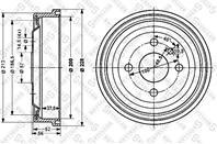 6025-3605-sx_***барабан тормозной! opel astra/kad