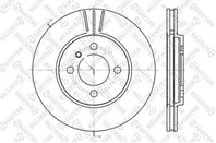 6020-1509v-sx диск тормозной передний bmw e30/z1 1.6-2.4d m10-m42 82-94