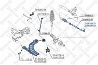 51-00244-sx_наконечник рулевой левый! skoda fabia
