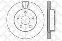 6020-9303V-SX_диск тормозной передний! Jeep Grand