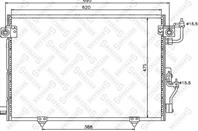 10-45138-SX_=NS94864=MT5191 [MR513110] !радиатор конд. Mitsubishi Pajero 3.5/2.5TD/3.2Di 00&gt