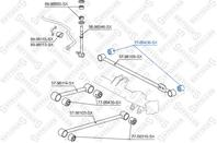 77-00436-sx сайлентблок зад.попер.тяги toyota land cruiser 120/prado grj120/kdj120