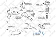 51-53007-sx ***наконечник рулевой левый kia sportage  hyundai tucson 04