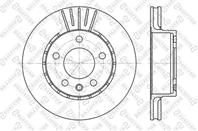 6020-3611v-sx_диск тормозной передний! opel omega