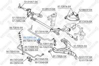 89-72015-sx втулка стабилизатора переднего центральная d26 mitsubishi pajero v2 93-94