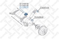 72-11422-sx сайлентблок зад. балки зад. citroen zx/xsara  peugeot 306 91