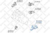 25-71049-sx подушка двс левая mazda 323 bj all 98/premacy cp 1.9i/2.0i 99