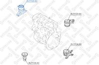 25-71122-sx подушка двс правая mazda tribute cp 2.0-3.0 01