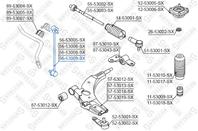 56-53009-sx тяга стабилизатора переднего левая kia carens 02/ shuma 01-04