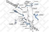 57-00239-sx рычаг задний верхний левый audi a4 1.8-2.0tfsi/2.0-3.0tdi 07