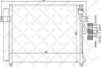 10-45028-SX_=AVA HY5090=OEHY-976061C350 !радиатор конд. Hyundai Getz 1.6 AT 02&gt