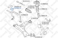 89-98099-sx втулка стабилизатора переднего центральная toyota avensis at25 03