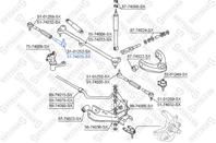 51-74035-SX_наконечник рулевой внутренний!\ Nissan King Cab D21 85-98