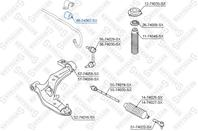 89-74067-sx втулка стабилизатора переднего центральная nissan almera tino v10m 00