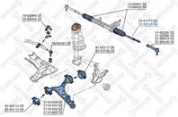 55-00124-sx тяга рулевая без г/у seat ibiza 86-93