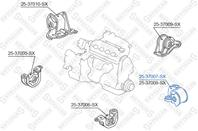 25-37007-sx_подушка двс левая! honda civic eg/eh/