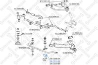 89-72014-sx втулка стабилизатора переднего центральная d24.5 mitsubishi pajero 88-93