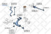 79-00513-sx втулка стабилизатора переднего центральная d19 peugeot 306  citroen zx all 91-01