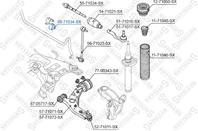 89-71034-sx втулка стабилизатора переднего центральная mazda 3 bk all 03