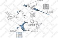 57-03690-SX_рычаг правый! с г/у Fiat Palio/Siena