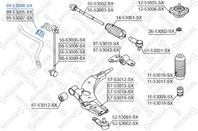 89-53004-SX_втулка стабилизатора переднего центральная! KIA Sephia 1.6 94-97