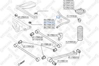 89-17004-sx втулка стабилизатора заднего d15 subaru legacy 94