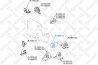25-74024-SX_подушка ДВС передняя левая! Nissan Pr